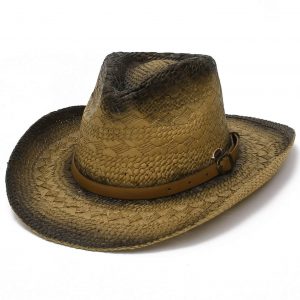 Chapeau en Cuir Style Western