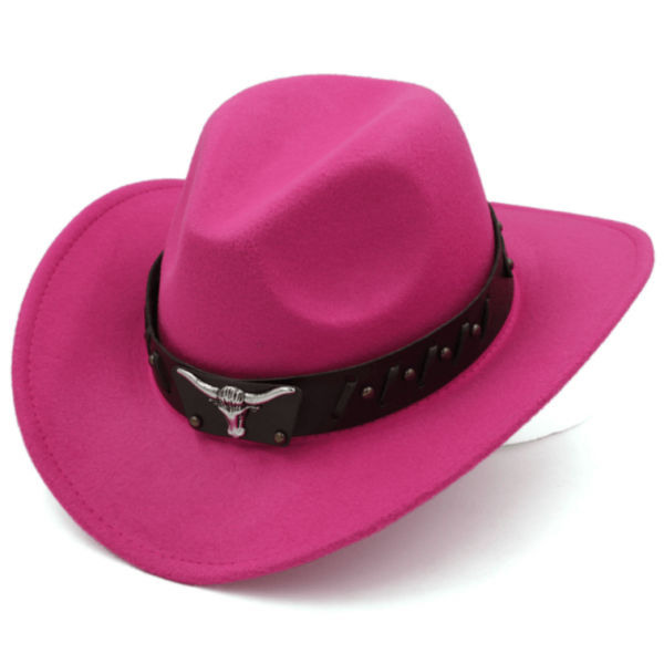 Chapeau de Cowboy Femme Rose