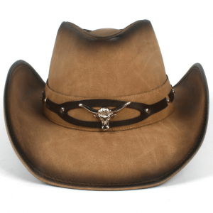 Chapeau de Cowboy Femme en Cuir