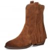 Bottines Santiags Camel pour Femme