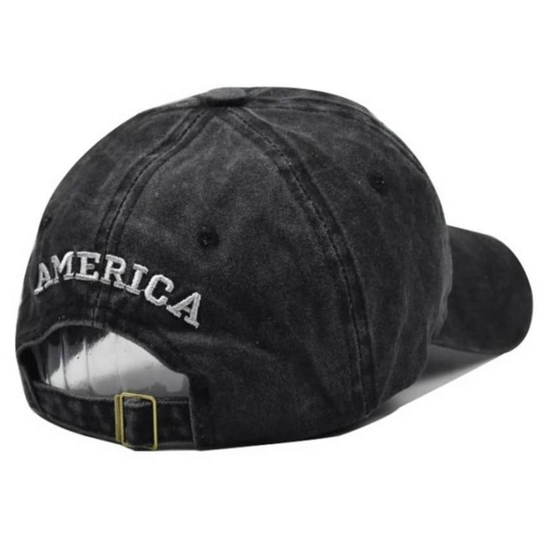 Casquette Baseball USA - Drapeau Américain Vintage 1776 - Bleue - Taille Réglable - Unisexe